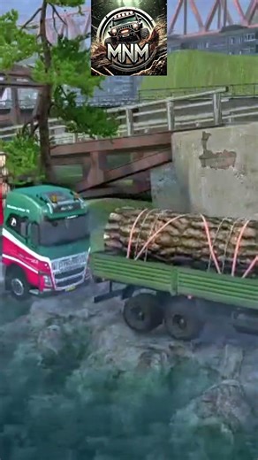 Balance First! Heavy Tow on a Nerve-Wracking Road ⚠️🚚 #mudrunner #gaming #gamingshorts #fyp