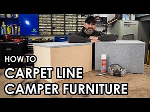 HOW TO PROFESSIONALLY CARPET LINE YOUR CAMPERVAN FURNITURE: A step by step guide.