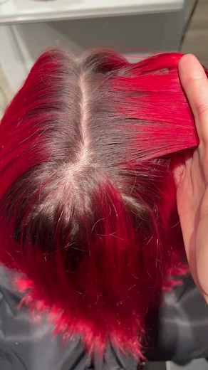 Chemical-Free Maroon Hair Color Correction