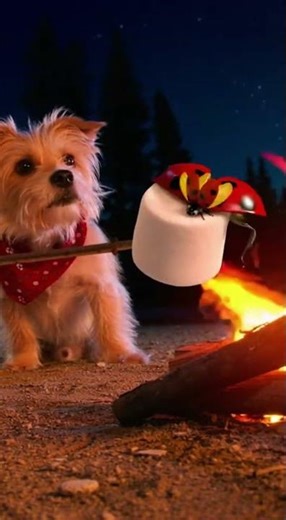 Baxter Camping FAIL! Watch his hilarious tent disaster #funnydogs #campingfail #dogsoftiktok