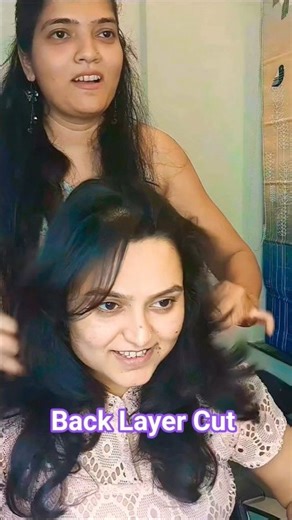 Face framing layer haircut | diy layered Haircut