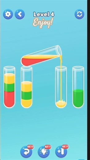 Water Sort levels 2-5 satisfying wins!