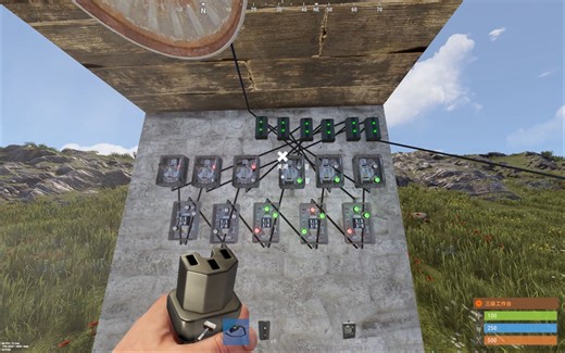 腐蚀RUST电路：多开关控制同一电器（异或门的应用）