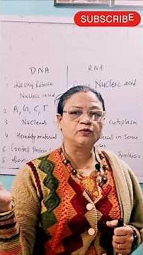 “DNA and RNA Difference in Easy Language”#shorts #short #exam #education #youtubeshorts #viral #yt