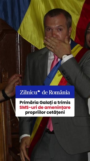 Primăria municipiului Galaţi informează că, în această perioadă, Direcţia Impozite, Taxe şi Alte Venituri Locale transmite SMS-uri către persoanele care nu şi-au plătit prima tranşă a taxelor şi impozitele locale, până la 31 martie, conform legii. Textul este următorul: „Buna ziua. Aveti un debit restant catre Primaria Galati. Achitati pentru a evita executarea silita. Info suplimentare: Directia de Fiscalitate. Va multumim.” Cei care nu achită sumele restante riscă poprirea conturilor în circa 