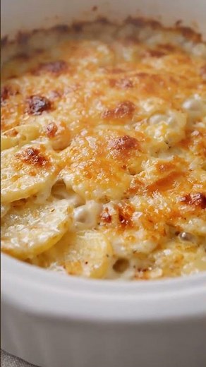 Creamy 4-Ingredient Scalloped Potatoes 🥔🧀