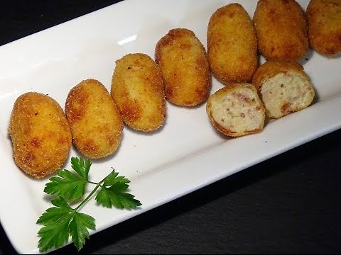 Ham Croquettes Recipe. Loli Domínguez - Cooking Recipes. Step by Step. Tutorial. Loli Domínguez