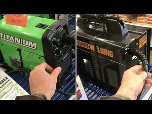 COMPARING “titanium” flux 125 vs “chicago electric” flux core welder (from harbor freight)