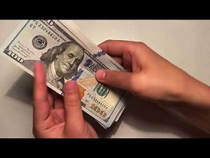 #ASMR - 4 different ways to count money - stack of USD dollars $$$