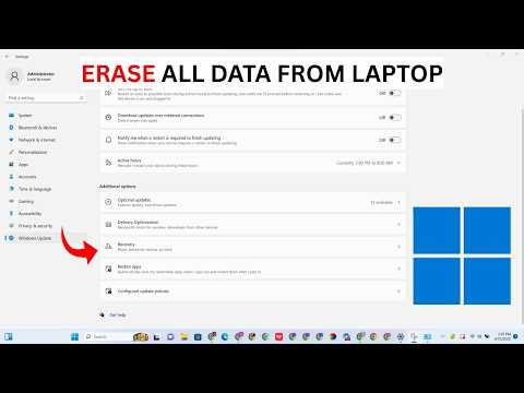 How To Erase All Data From Laptop Windows 11