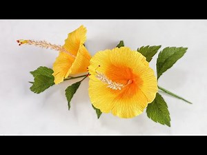 Yellow Hibiscus Flower Craft: Quick & Beautiful