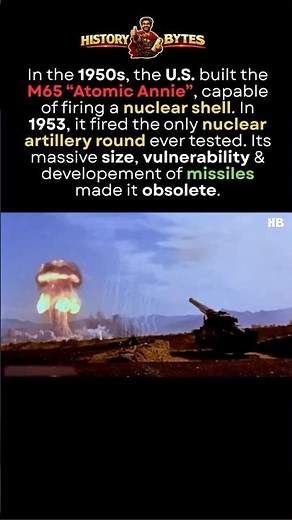 The Only Nuclear Artillery Ever Fired #shorts #facts