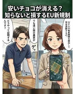 【2分解説】安いチョコが消える?知らないと損するEU新規制 | 神楽透の世界マンガゼミ