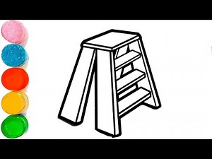 How to Draw Ladder | Ladder Drawing Step by Step