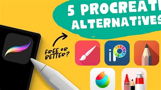 iPad 和安卓设备最佳 Procreate 替代应用推荐（免费与付费全收录！） from Art with Flo