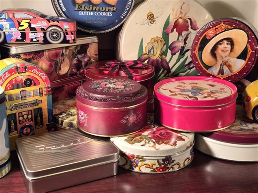 Vintage Candy Cookie Food Tins Keepsake Containers Gift Box Decor—sizes in Details - Etsy