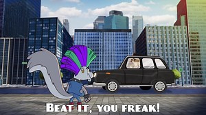 Make sure you're tuned in to CBBC at 6pm today for a new episode of Danger Mouse! If you're running late, we do NOT suggest this particular taxi service to get you there on time. | DangerMouse