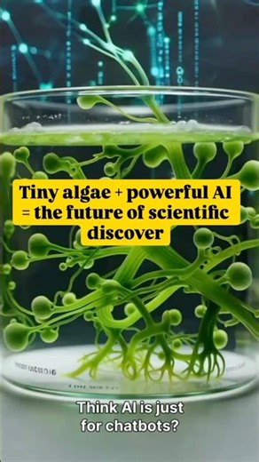 Algae & AI: The Future of Labs 🌱🤖 #climateaction #science #sustainablefuture #climatechange