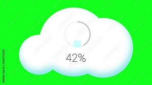 download icon download process cloud arrow greenscreen internet cloud storage greenscreen animation