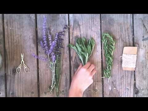 DIY HERBAL SMUDGE BUNDLES ♢ SAGE + LAVENDER + ROSEMARY ♡