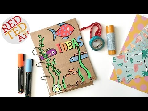 Easy SMASH BOOK DIY - How to make a Journal Tutorial - Scrapbooking - DIY Art Books
