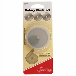 Set of Three Rotary Cutter Spare Blades 45mm