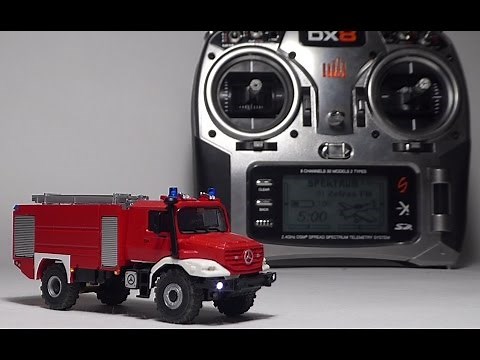 Zetros Fire Truck (Herpa) - RC 1:87 - Spektrum DX8 - tecnical details