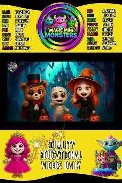 Learning Colors the Fun Way | Colors with Silly Spooky Sounds! | Magic Mini Monsters