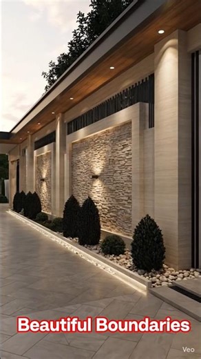 beautiful stone boundary #italianmarble #tiles #tileswork #homedecor #marblework #construction