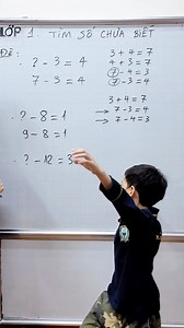 Lớp 1 - Tìm số chưa biết - Số nhỏ rồi tới số lớn hơn cho dễ hình dung | Thầy Giang - Học Toán Không Khó - Cấp 1