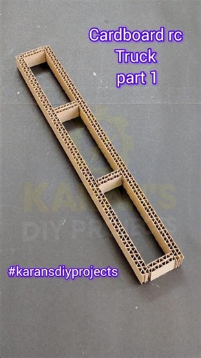 4ft Cardboard Truck Build 🔥 Part 1 Chassis #karansdiyprojects #diy #shortsfeed #cardboard #rctruck