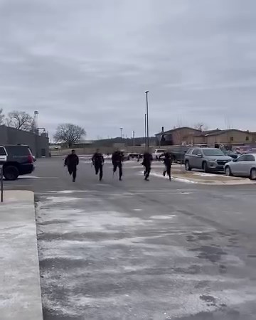 Before there were hazardous road conditions, our weekend crew started their Sunday morning with some friendly competition. It looks like Officer McCash is going to need a rematch after being beat by Officer Hawley! Now that we have your attention, please don’t drive if you don’t have to. There are many icy spots throughout the city. | Fayetteville Arkansas Police Department
