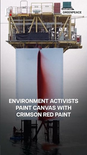 Environment Activists Install Shell Gas Rig in North Sea | Subscribe to Firstpost | N18G