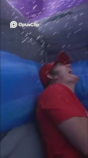 Gabe going down water slide. #unspeakable #funny #lol #memes #clips #trending