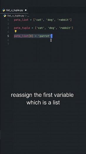 Python Lists Vs Tuple, Whats the Difference