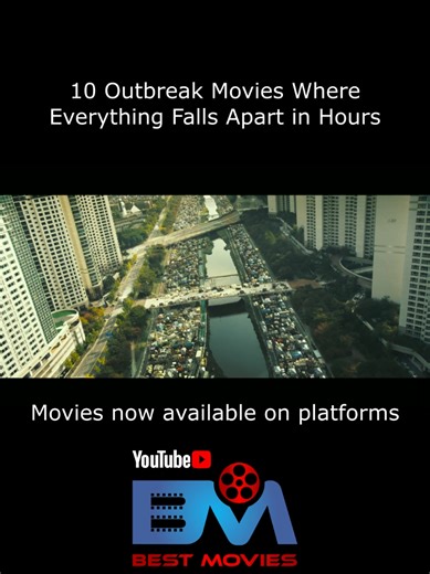10 outbreak movies where everything falls apart in hours. Pure panic. Fast infection. Total chaos. Which one is your number 1? Mocniejsza wersja opisu: Normal life ends in hours. These outbreak movies go straight into panic, infection and survival chaos. Which one hit you the hardest? #outbreakmovies #virusmovies #pandemicmovies #apocalypsemovies #survivalmovies