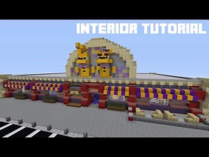 Minecraft Tutorial: How To Build Fredbear's Family Diner Restaurant (Part 2)