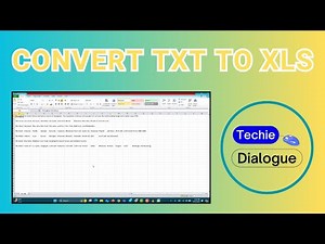 How to Convert TXT to XLS