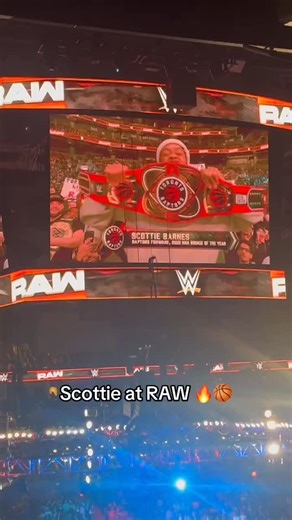 TSN | Scottie Barnes pulled up to WWE Monday Night RAW in Toronto! 🔥🏀 | Instagram