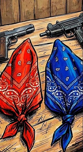 Bloods vs Crips: The Most Notorious Rivalry in American Gang History 🔴🔵 #history