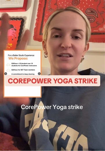 I actually could go on about this for days how much time do we have @CorePower Yoga Get your bag yogis!!! Also the prices and wages vary by city but most markets are trying to organize and participate in the strike check out r/CorePowerYogaTeachers Reddit thread for more info #privateequity #corepower #corepowerstrike Original video I saw about the email was @Nicole !