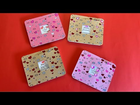 Valentine Themed Diagonal Dissolve Card (Featuring Chibitronics)