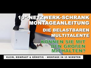 MONTAGE-ANLEITUNG: Schritt für Schritt Aufbau 10"-Netzwerk-Schrank von IT-BUDGET