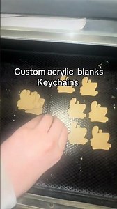 Custom Logo keychains #acrylicblanks #keychains #customlogo #crafting #glowforge #badgereels