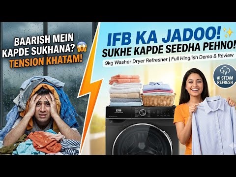 IFB Executive ZBN 9kg/6kg Washer Dryer Refresher Review & Full Demo | Full Automatic Washing Machine
