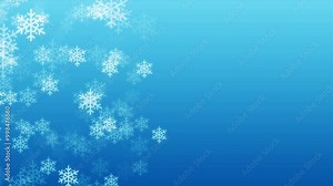 Snowflake loop background material
