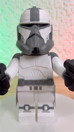 3d printed clone Commander wolffe #starwars #clone #commander #3dprinting #bambulab #viral #fyp#3d￼￼