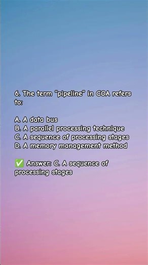 Computer organisation architecture MCQ Question ✍️✍️