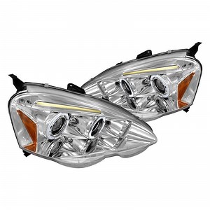 Spec-D Projector Headlights Acura RSX (2002-2004) LED Dual Halo - Black or Chrome