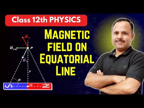 Magnetic field on Equatorial Line of Bar Magnet | Magnetism and Matter | 12th #neet #cbse